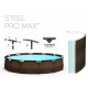 Bestway Steel Swimmingpool Pro Max Rattan mit Kartuschenfilterung und Stufen 3,66 x 1 m 56709