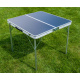 Linder Exclusiv Camping Klapptisch aus Aluminium mit Tragegriff 80x80x70 cm