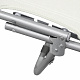 Linder Exclusiv Klappbarer Gartenliege mit Baldachin Beige
