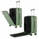Aga Travel Handgepäck, Reisekoffer MR4674 Hellgrün, Hartschale, TSA, 4 Rollen, Teleskopgriff