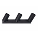 LED Deckenleuchte VIKI-L LED-Deckenleuchte LED-Deckenlampe LED-Deckestrahler 3x GU10 schwarz
