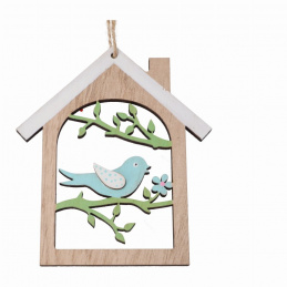 Domek drewniany wielkanocny do powieszenia