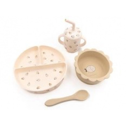 Komplet naczyń z silikonu Rybki BAMBOOM uniwersalny Komplet naczyń z silikonu Rybki BAMBOOM uniwersalny