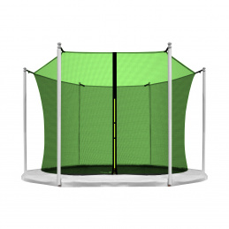 Aga Sicherheitsnetz für Trampolin 250 cm für 6 Stangen Hellgrün Innennetz