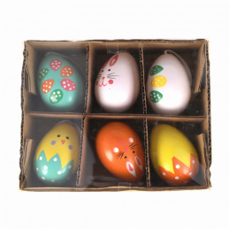 Jajka zwierzątka 6szt wielkanocne