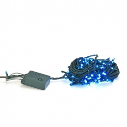 E10B LAMPKI CHOINKOWE BLUE 100LED 10M
