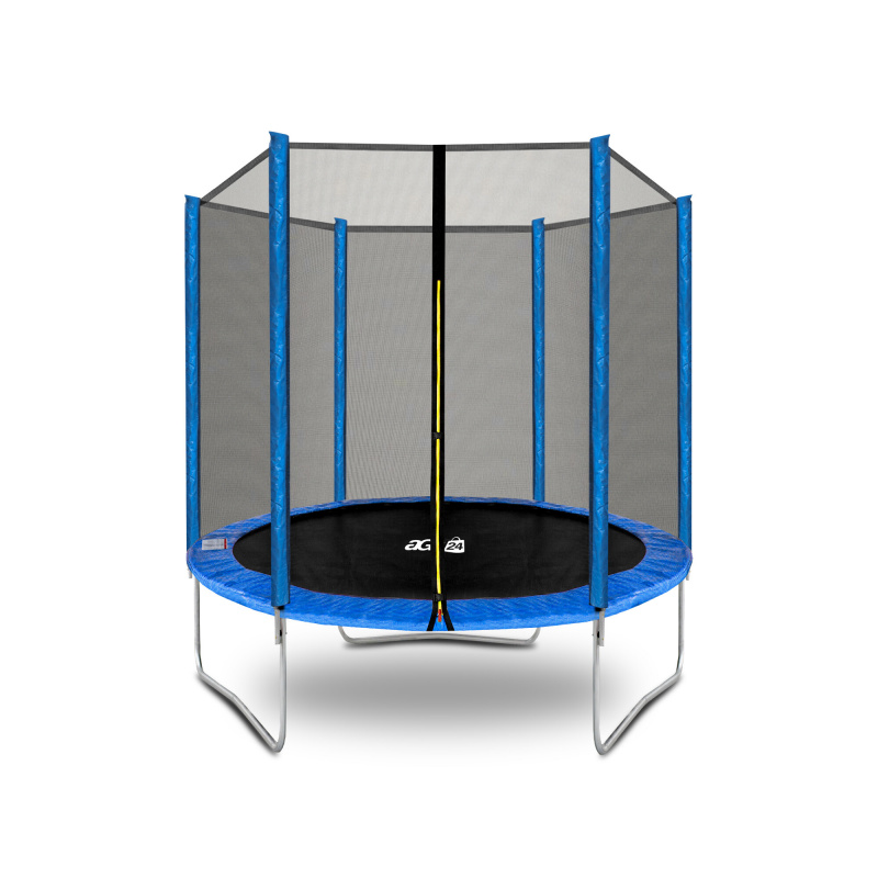Aga SPORT TOP Trampolin,Gartentrampolin mit Sicherheitsnetz 180 cm 6 ft Blau