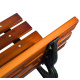 Linder Exclusiv Gartenbank 3-Sitzer Parkbank bis 240 Kg Gartenmöbel Holzbank MC4353 120x57x70cm