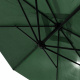 Aga Freischwinger Sonnenschirm Gartenschirm mit Kurbel 300cm Dunkelgrün