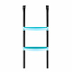 Aga SPORT PRO Trampolin 305 cm 10 ft Hellblau, Kindertrampolin, Gartentrampolin mit Sicherheitsnetz + Sicherheitsnetz + Leiter