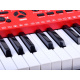 Orgel mit Mikrofon 61 Tasten IN0132 Rot