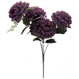 Bukiet sztucznych kwiatów fioletowe Chryzantemy - 53 cm