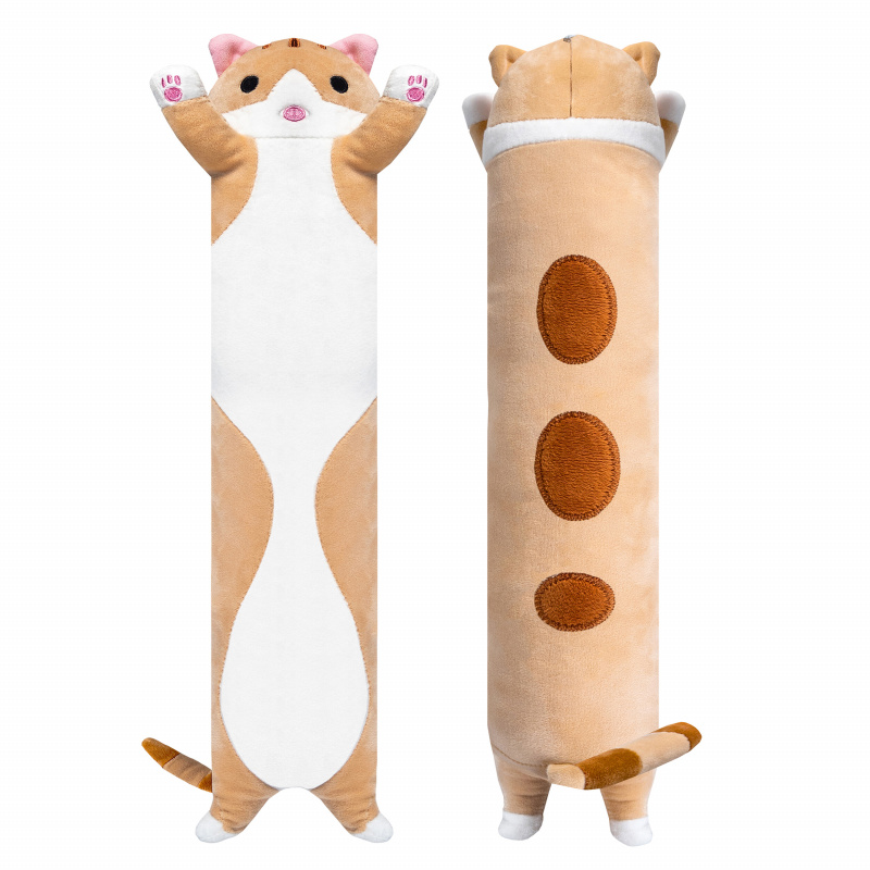 Aga4Kids Plüsch-Kissen 90 cm Katze Braun