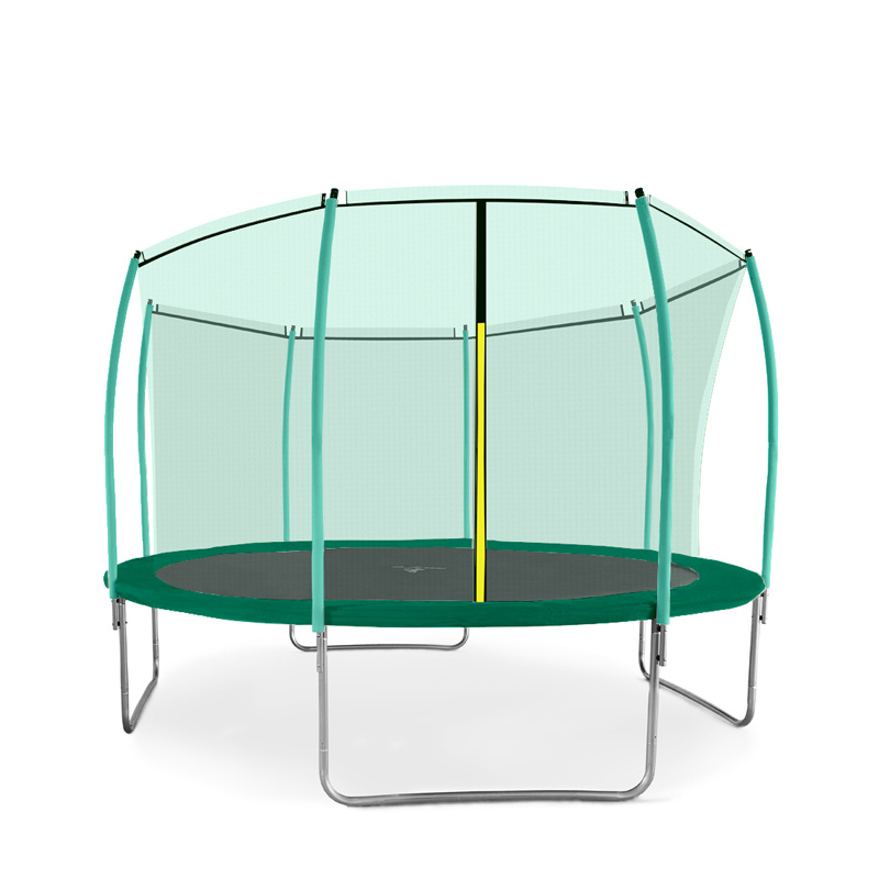 Aga SPORT FIT Trampolin 366 cm 12 ft Dunkelgrün + inneres Schutznetz