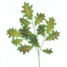 Roślina sztuczna Wiązanka Gałązka liści Dębu zielona komplet 2 sztuk - 75 cm