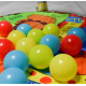 Aga4Kids Spieldecke MRBM02 Baby Krabbeldecke mit Spielbogen,Spieldecke mit 5 abnehmbaren Spielzeugen,Spieldecke mit Sicherheitsnetz