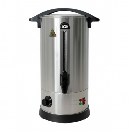Aga Glühweinkocher 20 l Silber Einkochautomat aus Edelstahl Glühweinkessel Glühweinautomat Heißgetränkeautomat Heißwasserspender