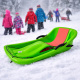 Aga Kinder Schlitten DS495 Grün, Schöne Kinderschlitten aus Kunststoff, stabile und hochwertige Schneeschlitten, Bobs für Kinder