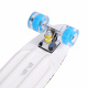 Aga4Kids Pennyboard mit LED-Rädern MR6002, ABEC 7, 100kg Belastbar, Pennyboard, Longboard, Skateboard, Miniboard
