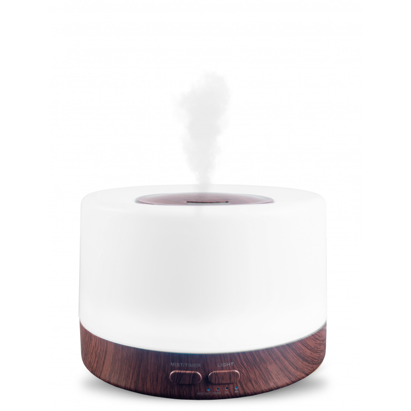Aga Aroma Diffusor MRDI13 mit Led-Beleuchtung, Luftbefeuchter, Raumbefeuchter Dunkelbraun