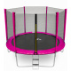 Aga SPORT TOP Trampolin 305 cm 10 ft Rosa, Kindertrampolin, Gartentrampolin mit Sicherheitsnetz + Sicherheitsnetz + Leiter