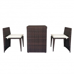 Aga Rattangarnitur, Gartenmöbel-Set für Terrasse, Balkon MR1981