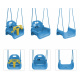 Aga4Kids Kinderschaukel mit Umrandung Blau