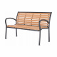 Aga Gartenbank 125x60x80 cm Braun