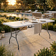 Aga Garten Klapptisch 180x74x74 cm Weiß
