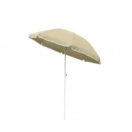 Linder Exclusiv Sonnenschirm POLYESTER MC200P,mit Einfacher Mechanismus zum Öffen und Schließen des Sonnenschirm, Ø 200 cm,Beige