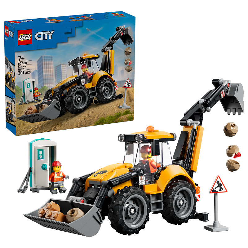 LEGO® City 60480 Gelber Baggerlader
