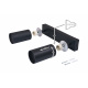 LED Deckenleuchte VIKI-L LED-Deckenleuchte LED-Deckenlampe LED-Deckestrahler 2x GU10 schwarz