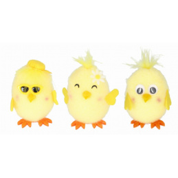 Kurczak materiałowy do postawienia wielkanocny mix wzorów