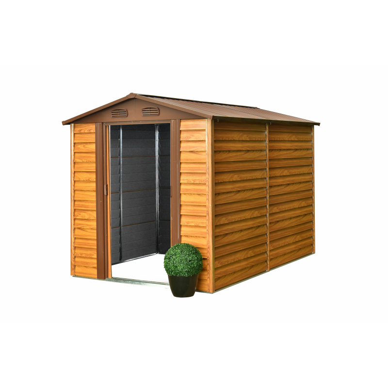 Aga Gartenhaus für Werkzeuge Garten-Lagerschuppen 236x209x195 cm Braun