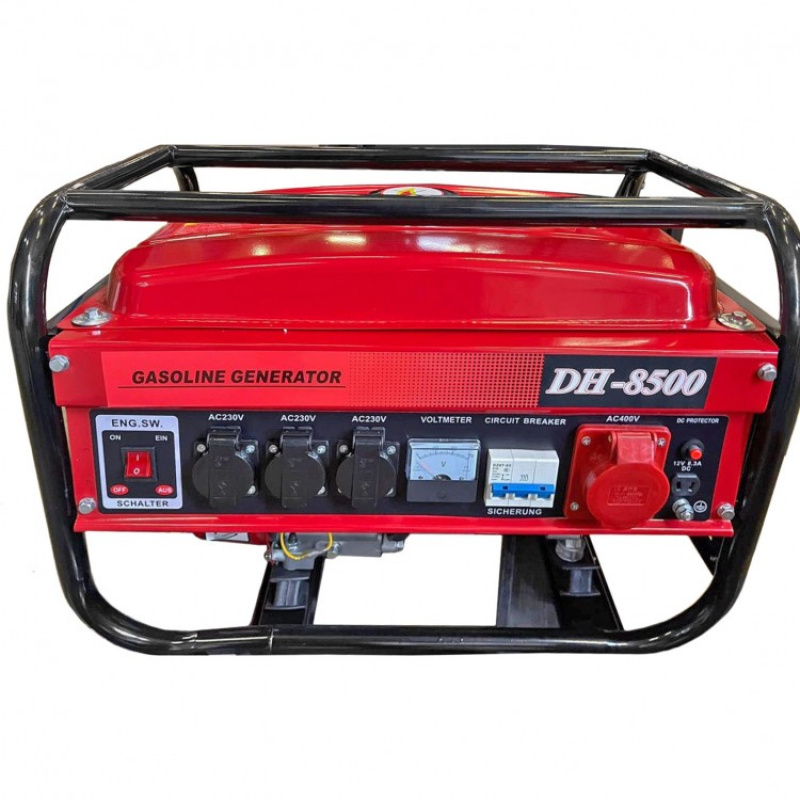 KraftWorld Notstromaggregat, Stromerzeuger 3000Watt 3x230V 1x400V 4-Takt, Stromgenerator, Benzin Stromaggregat, Benzin Aggregat