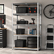 Linder Exclusiv Steckregal, Werkstattregal,Schwerlastregal, Lagerregal, Metallregal 180x90x40 cm, 5 Böden, raglast gesamt 875 kg