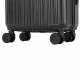 Aga Travel Kofferset 3 Teilig Hartschale  ABS+PC  Reisekoffer Haltbar Trolley Handgepäck Sets mit TSA Schloss und 4 Rollen  MR4667 Schwarz