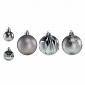 Aga Weihnachtskugeln MIX 3/6cm 44 Stück Grau