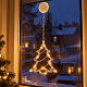Aga Hängende Weihnachts-LED-Dekoration für das Fenster Tannenbaum