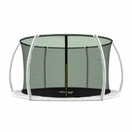 Aga Sicherheitsnetz für Trampolin 430 cm für 6 Stangen Dunkelgrün Innennetz mit Kreis