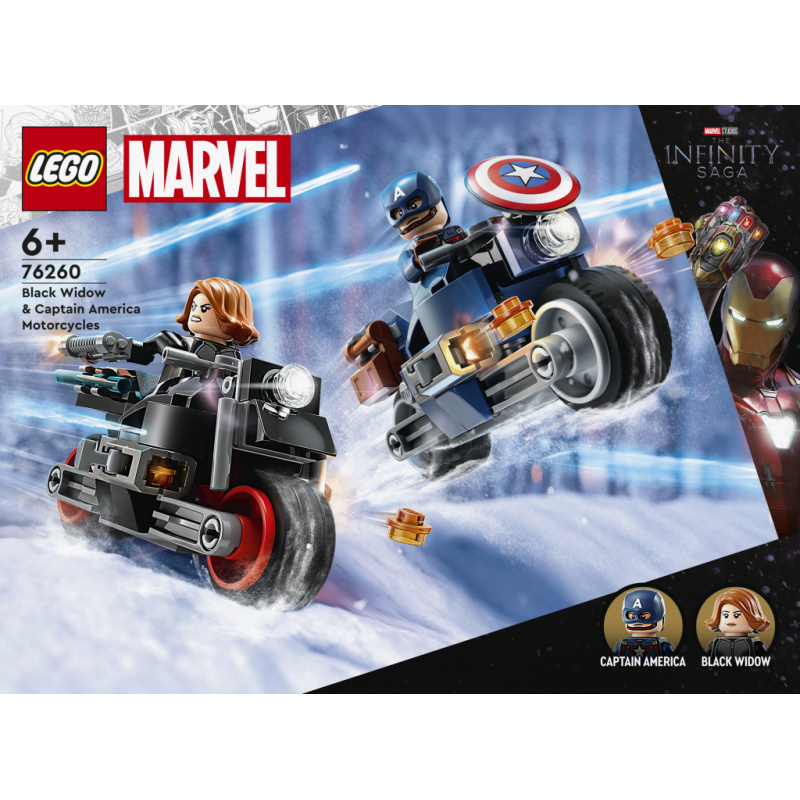 LEGO® Marvel 76260 Black Widow a Captain America na motorkách