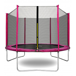 Aga SPORT TOP Trampolin,Kindertrampolin mit Sicherheitsnetz  305 cm Rosa