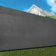 Aga Zaunblende, Sichtschutz 1,5x50 m Grau, 130g/m² HDPE und PP, Schattiernetz, UV Schutz wetterbeständiges