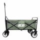 Aga Bollerwagen Gartenwagen faltbar mit Griff & Getränkehaltern bis 100 kg, Handwagen Outdoor  MR4611 Khaki