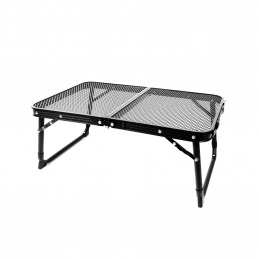 Aga Klappbarer Campingtisch 60x40x25/33 cm Schwarz   Aga Mini Campingtisch klappbar – Aluminiumtisch 60x40x25/33 cm höhenverstellbar – leicht, stabil & wetterfest – faltbar mit Griff, ideal für Outdoor & Reisen