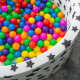 Aga Bällebad für Baby ab 1 Jahr, Rundes Weiches Schaumstoff Bällepool mit 200 Bälle, 90x40 cm Ballgrube Spielzeug für Kleinkinder,