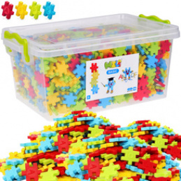 Konstrukcyjne Klocki Wafle Basic Letters1200-elementów z literkami  ZA5668 uniwersalny