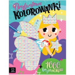 Aksjomat Brylantowe kolorowanki z wróżką. 1000 brylancików KS1045 uniwersalny