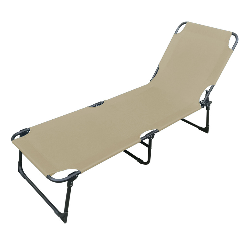 Linder Exclusiv Klappbarer Garten-Liegestuhl mit vier Positionen MC37201B Beige