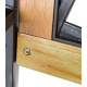 Aga Gartenbank, 2-Sitzer Sitzbank, Parkbank bis 240kg belastbar, Terrassenbank für Garten, Balkon und Terrasse MR2009 118x50x75cm